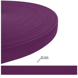 Hexa voděodolný popruh - purpurový 20mm - 1m